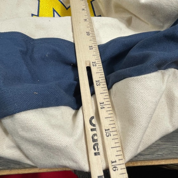 VTG University of Michigan Wolverines Backpack Tote Canvas‎ Tailgate Football UM - Picture 8 of 9